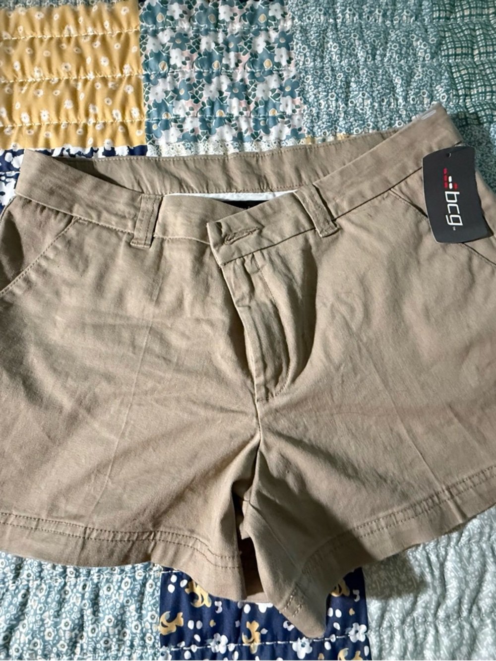 bcg Women's Khaki Bermuda Shorts